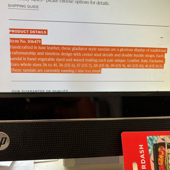 Sundance Oleandra sandals in cognac size 38 - Picture 2 of 5